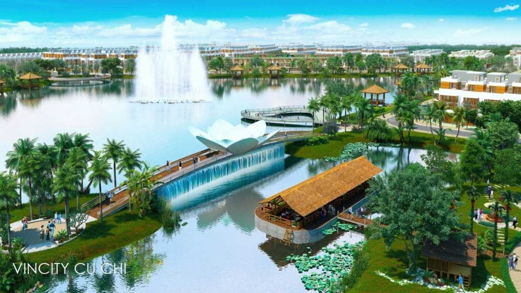 Hồ sinh thái cực lớn tại Vincity Củ Chi