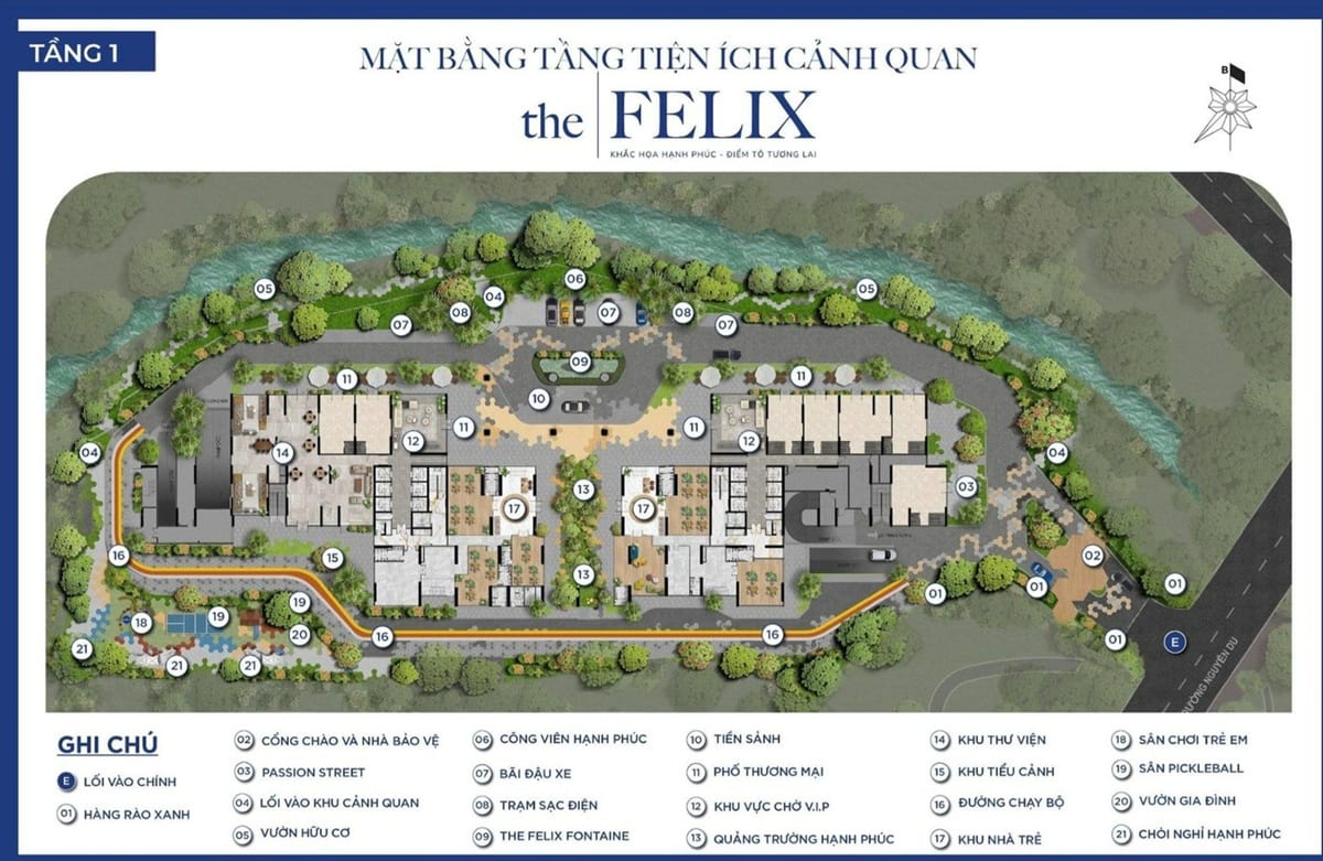 Mặt bằng toàn khu The Felix Thuận An Mặt bằng toàn khu The Felix Thuận An