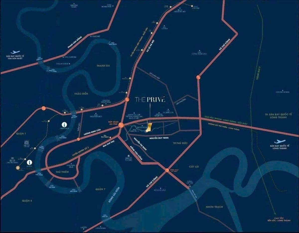 The Prive Đất Xanh 7 Vị trí dự án The Prive