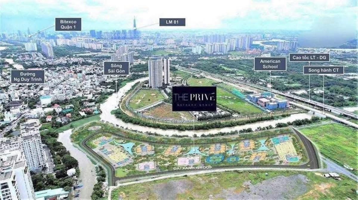 Vị trí The Prive Đất Xanh Vị trí The Prive Đất Xanh